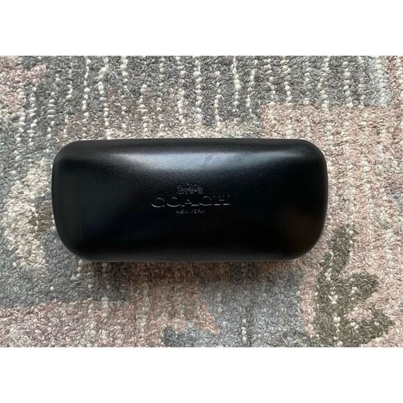Coach Black Faux Leather Glasses Case - Picture 2 of 6